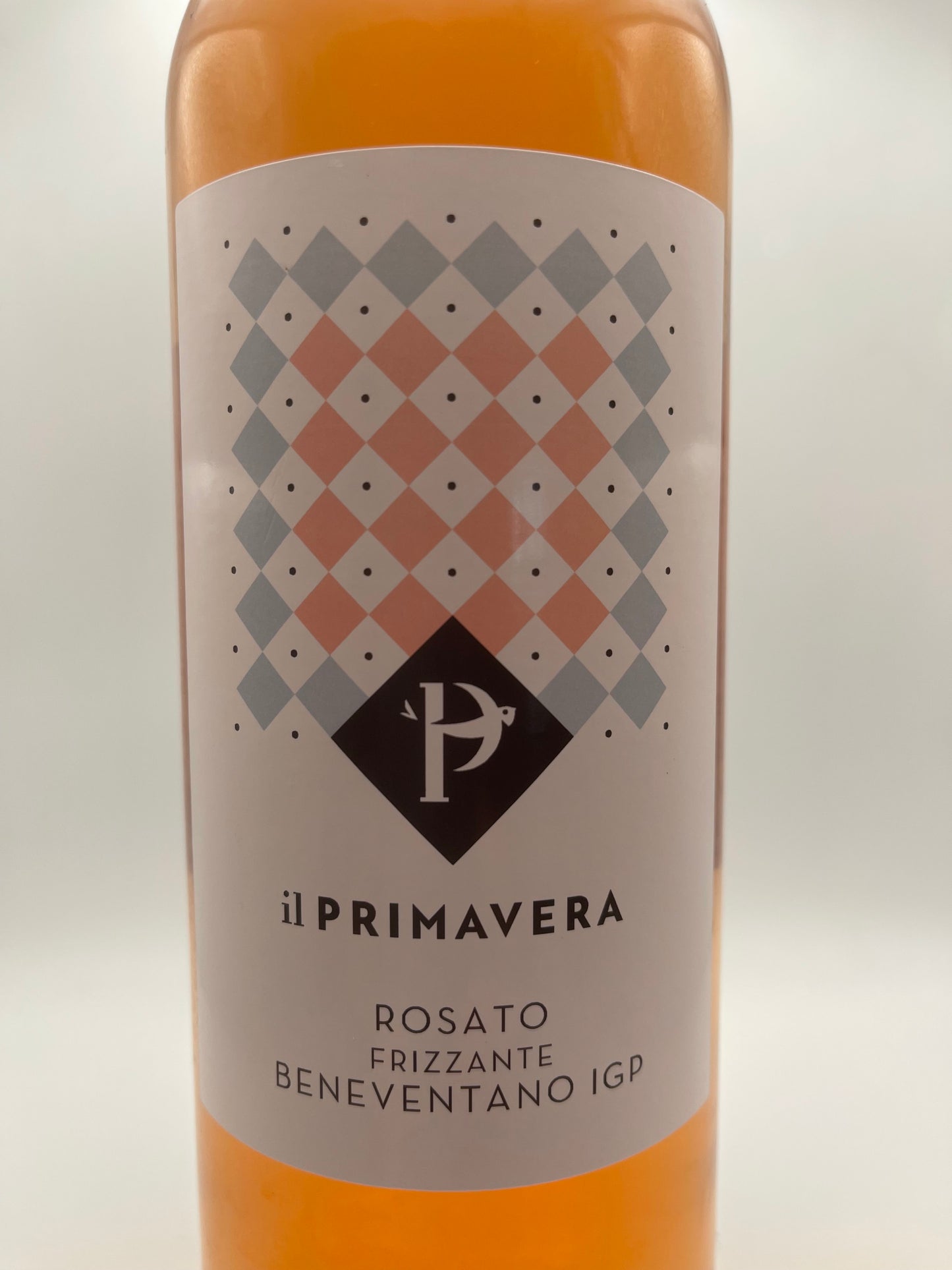 Bottiglia di vino rosato frizzante 75 cl.